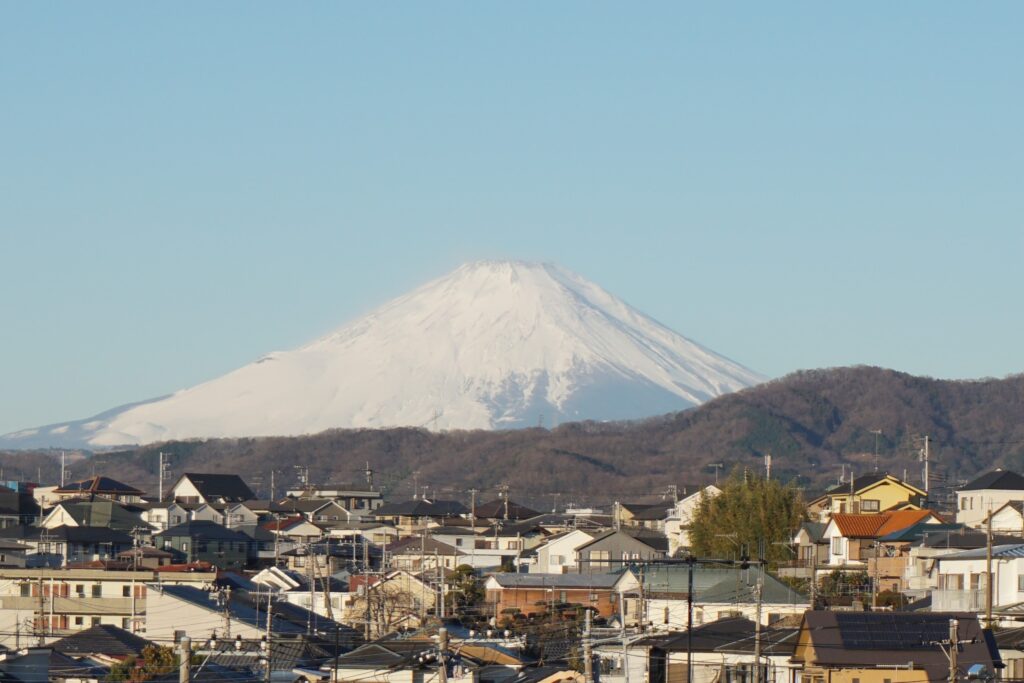 2021年1月30日の朝撮り富士山1