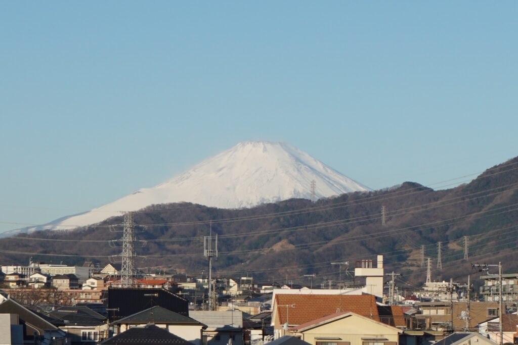 2021年1月30日の朝撮り富士山2