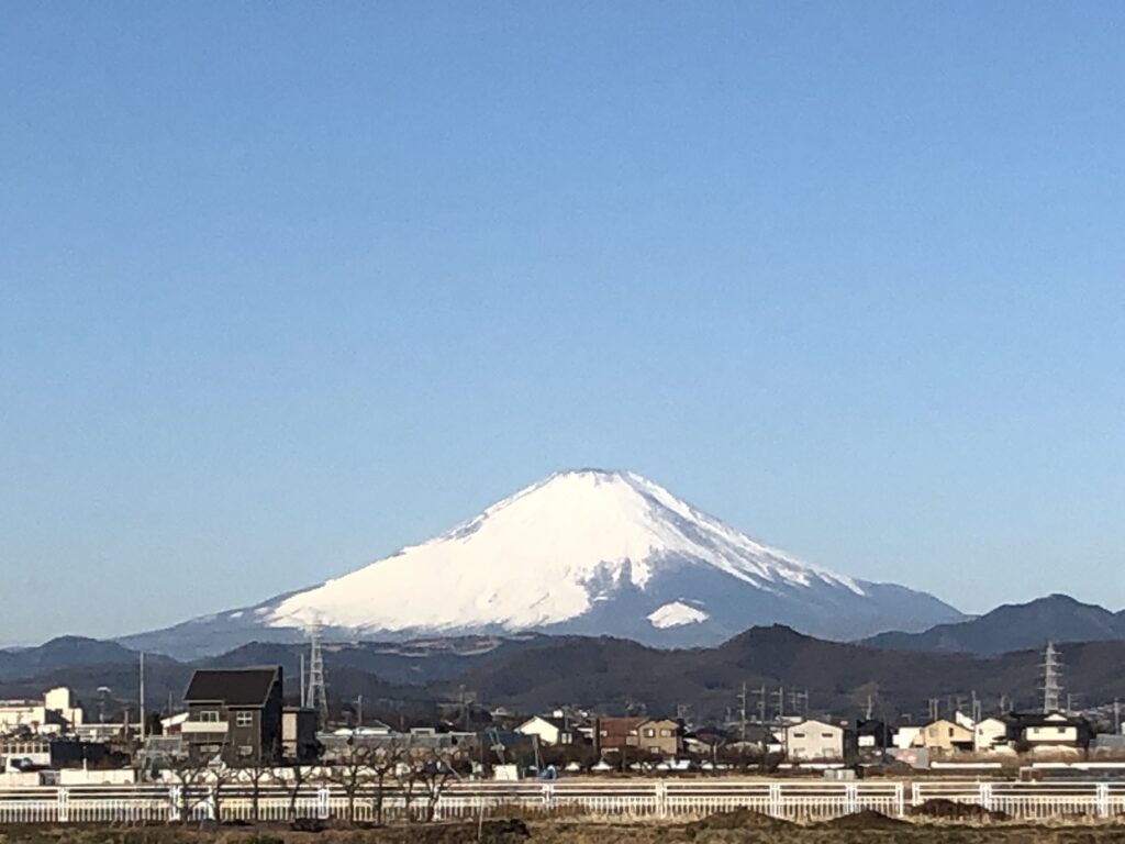 2021年2月9日の富士山
